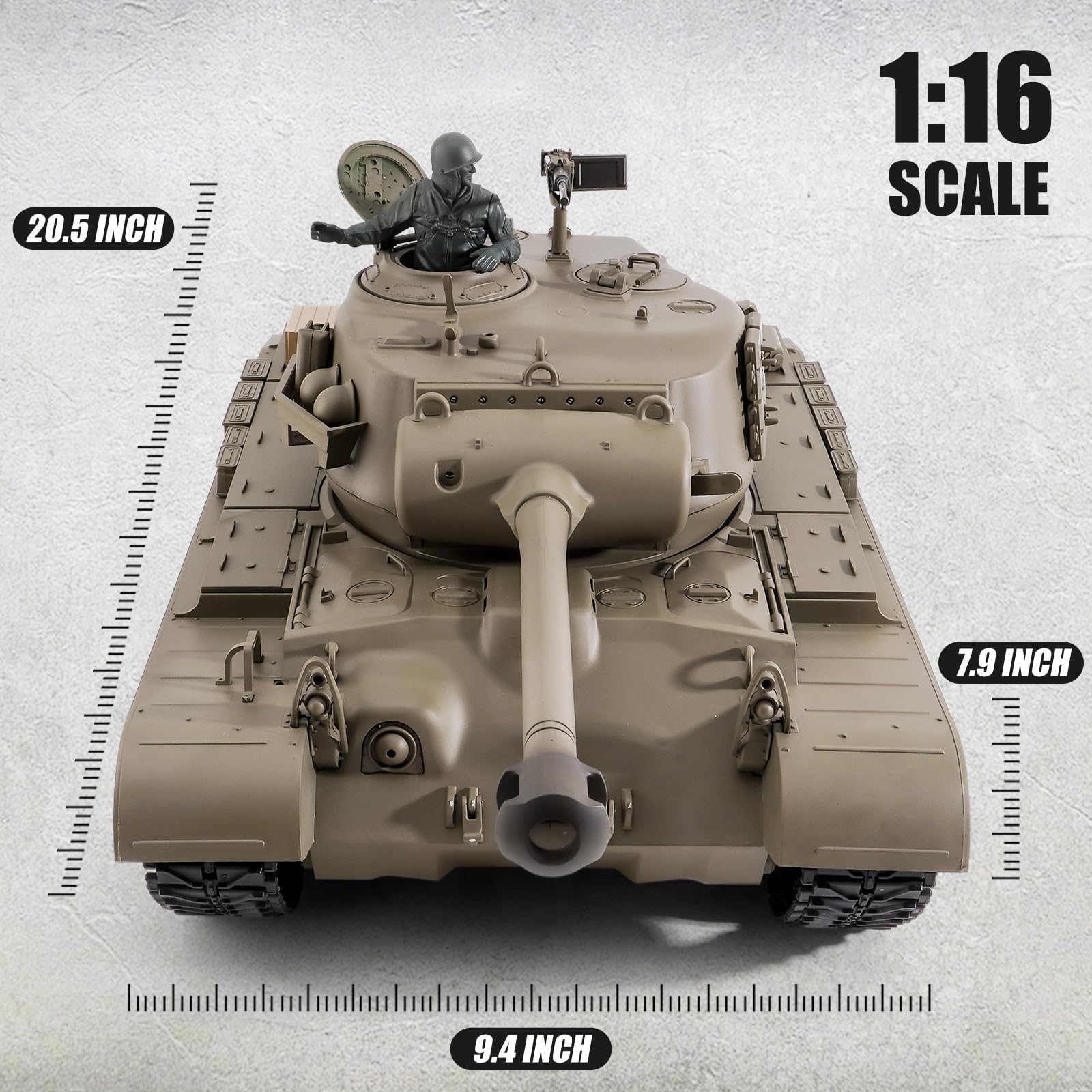 ヘンロン 1/16スケール 戦車 ラジコン アメリカ M26 パーシング