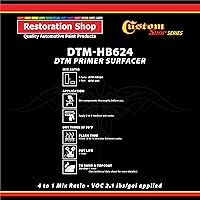 Vista 2 de Custom Shop - Imprimador Surfaceador de Uretano Gris DTM de Alta Densidad (Directo al Metal) 2.1 VOC (Kit de 1-1/4 Cuartos de Galón) Imprimador