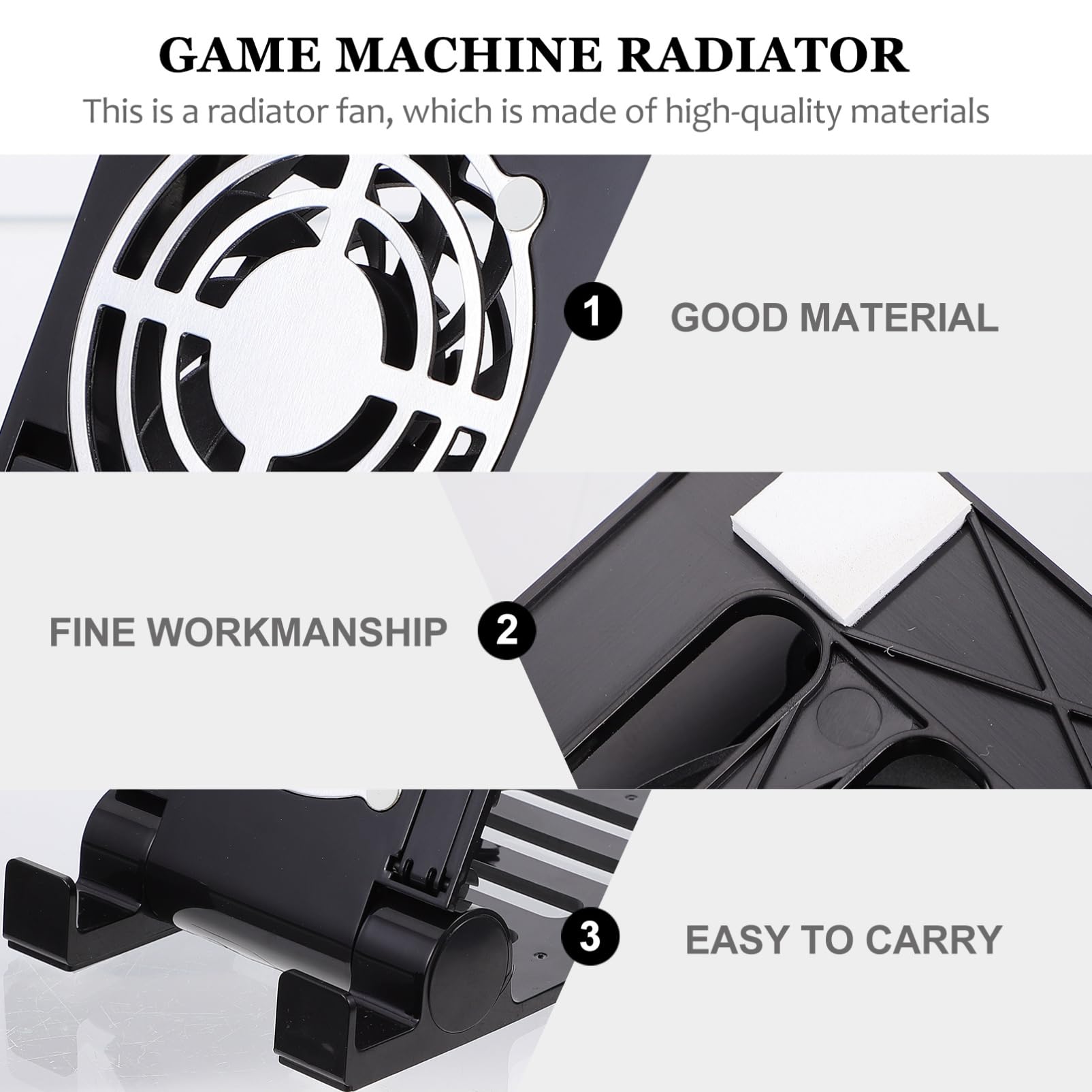 jojofuny 2pezzi Supporto Per Smartphone e Consolle Da Gioco Con Ventilatore Usb Stand Portatile e Compatibile Per Switch Raffreddamento Efficiente e Superficie Stabile