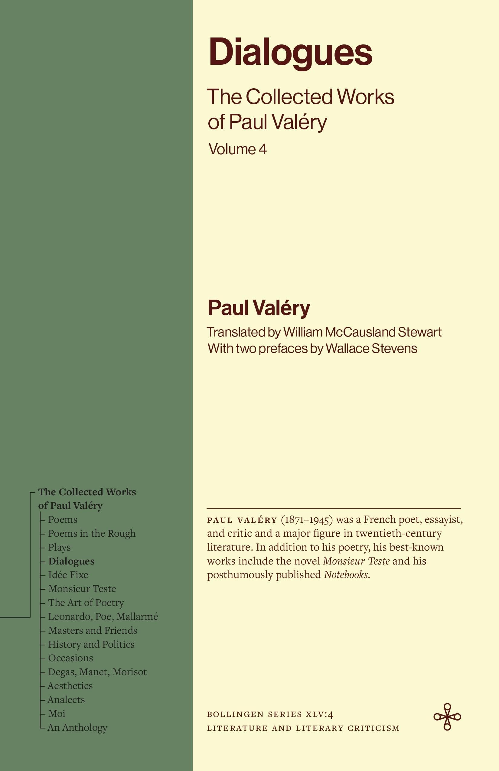 Dialogues: The Collected Works of Paul Valéry, Volume 4 (Bollingen Recollections)