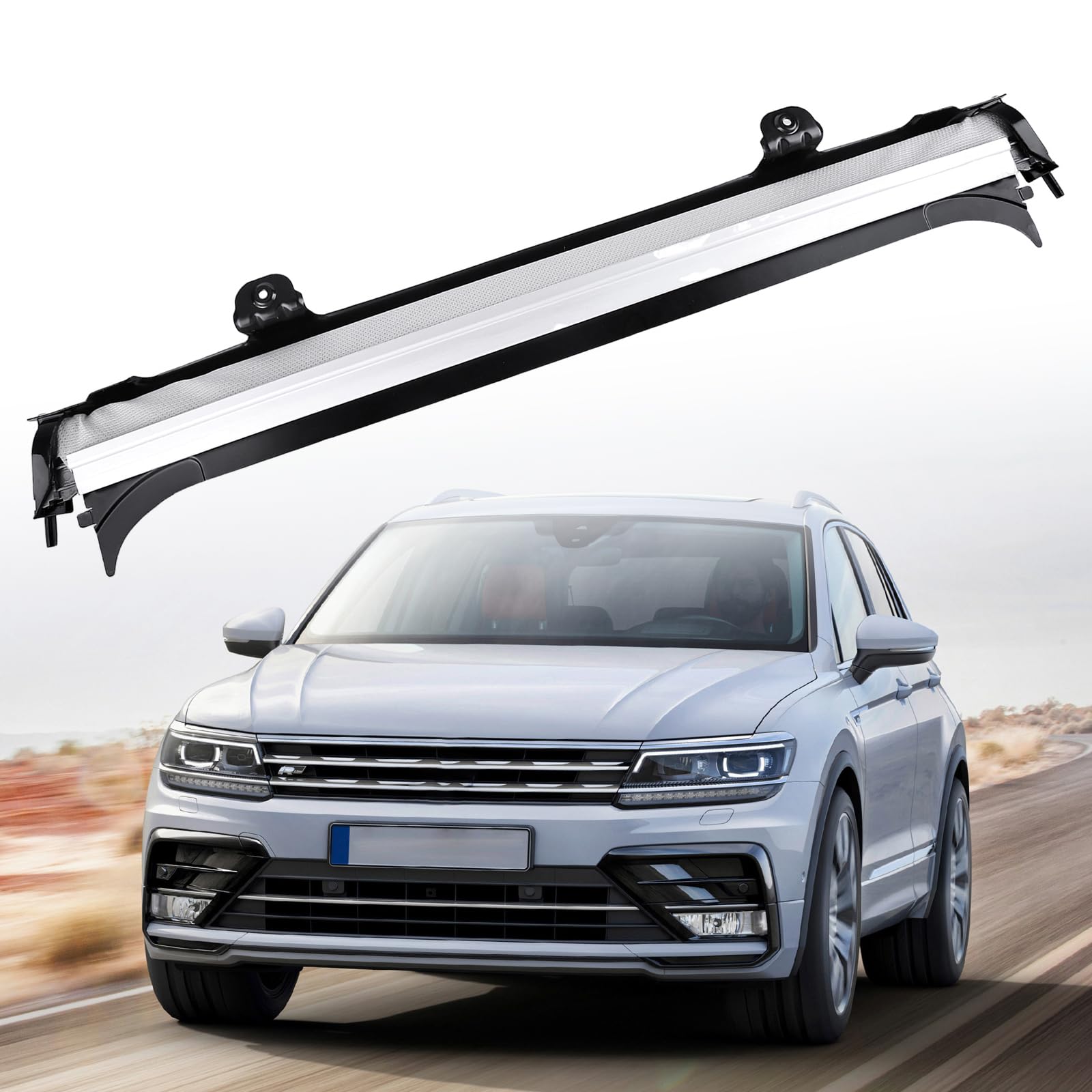 Panoramic Sunroof Sunshade Shade Curtain Cover Replacement for 2009-2017 Q5 Sharan Jetta Golf Tiguan for 1K9877307A 1K9877307B 1K9877307C 1K9877307D Gray Sunroof Sunshade Cover