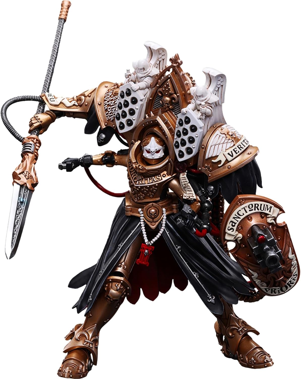 JOYTOY Warhammer 40K Adepta Sororitas 1/18 Action Figures Adepta Sororitas Abbess Sanctorum Morvenn Vahl Model Collection morvenn vahl