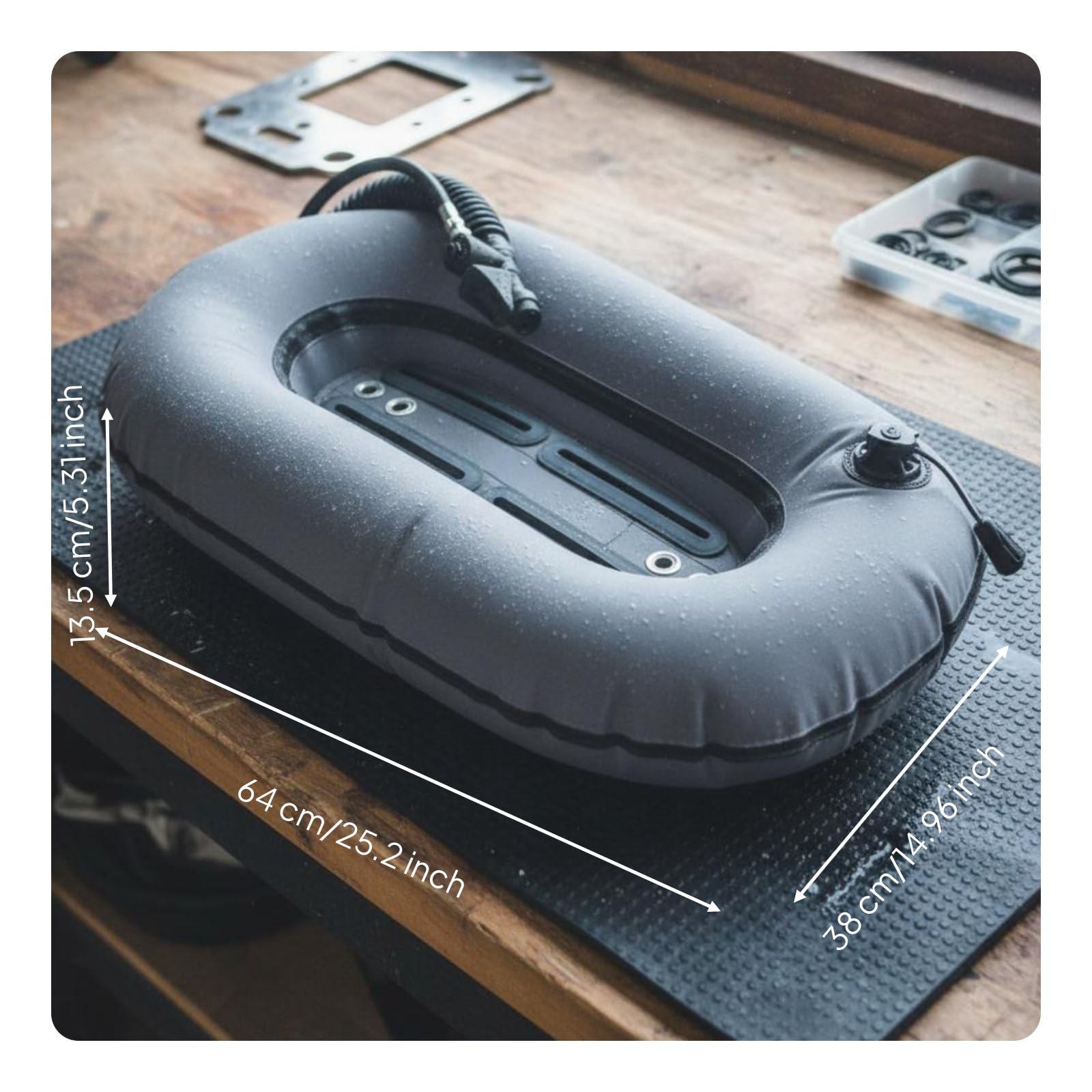 Qianly Wing de Plongée Tissu 420 Deniers Gilet Stabilisateur à Flottabilité Dorsale pour Plongeurs Avancées