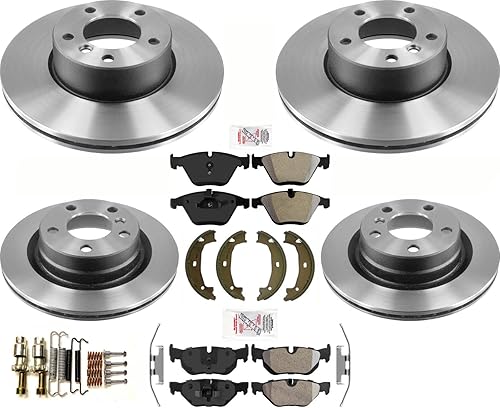 Piezas de repuesto para 08-12 BMW 328i tracción trasera Coupe Sedan rotores de freno semimetálicos