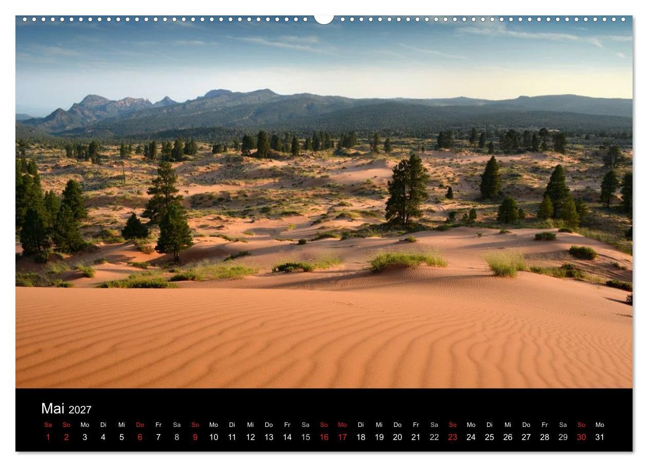 CALVENDO - Südwesten der USA - Klassiker und Geheimnisse (Wandkalender 2027 DIN A2 quer), Monatskalender: Ein geheimnisvoller Ausflug in den Südwesten der USA
