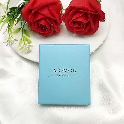 Miniatura 7 de MOMOL Collar con inicial pequeña para mujer, de acero inoxidable, con letra pequeña, collar con nombre personalizado