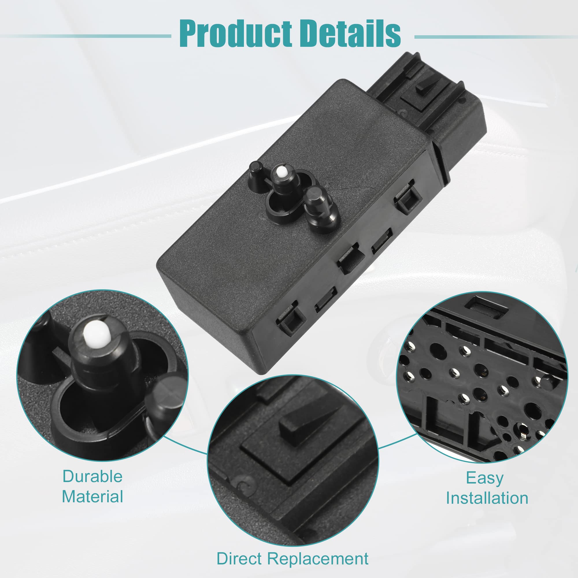X AUTOHAUX Controllo interruttore sedile anteriore destro per Chevrolet Camaro