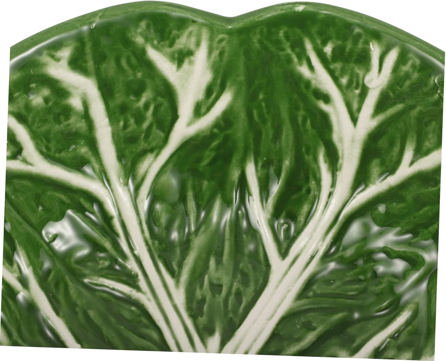 TIDTALEO Creative Cabbage-Shaped Ceramic Plate for Serving Fruits and Snacks Unique Dessert Dish Cute Porcelain Appetizer Tray for Tea Rooms and Hotels