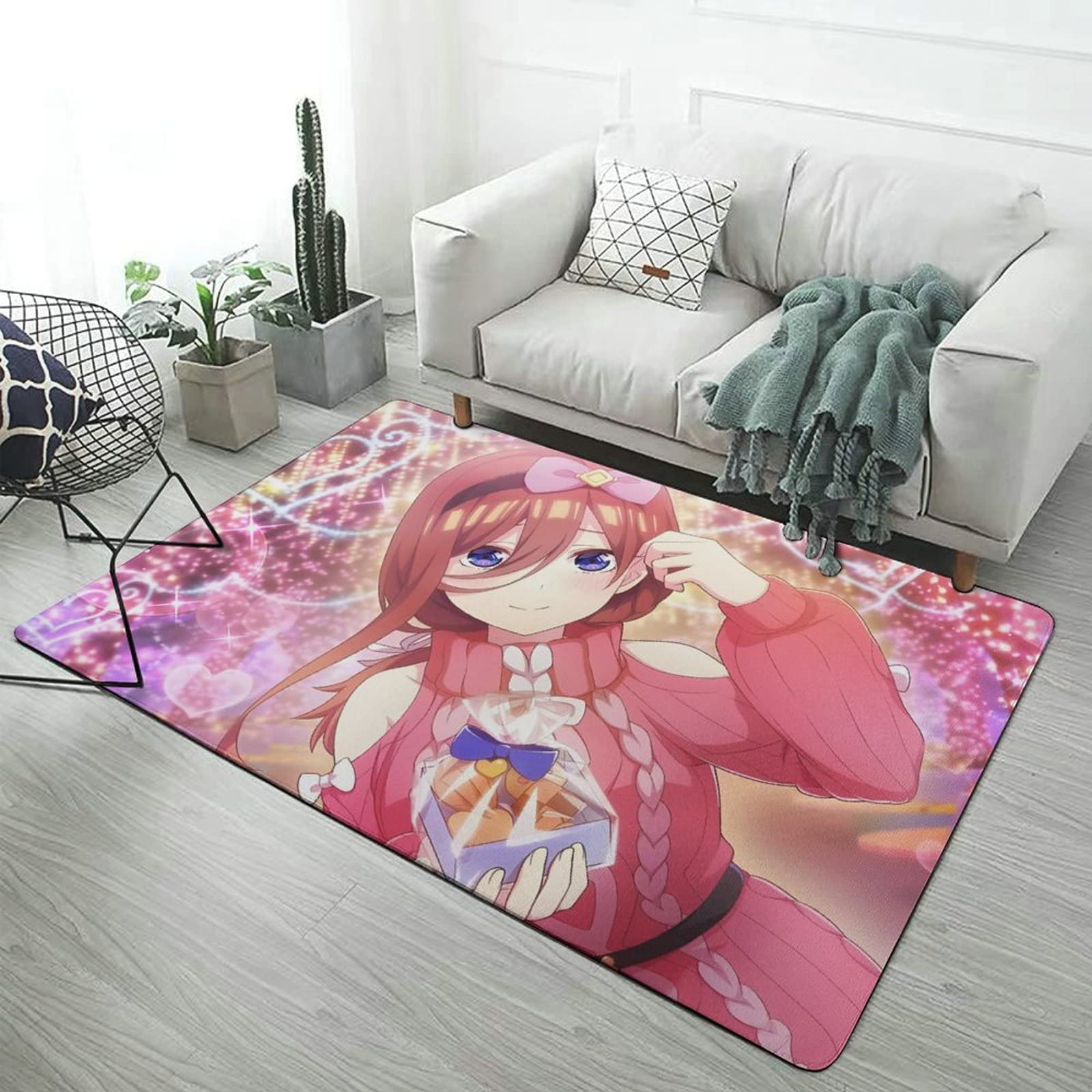 Amazon｜五等分の花嫁 中野三玖 カーペット アニメー ラグ ラグマット 