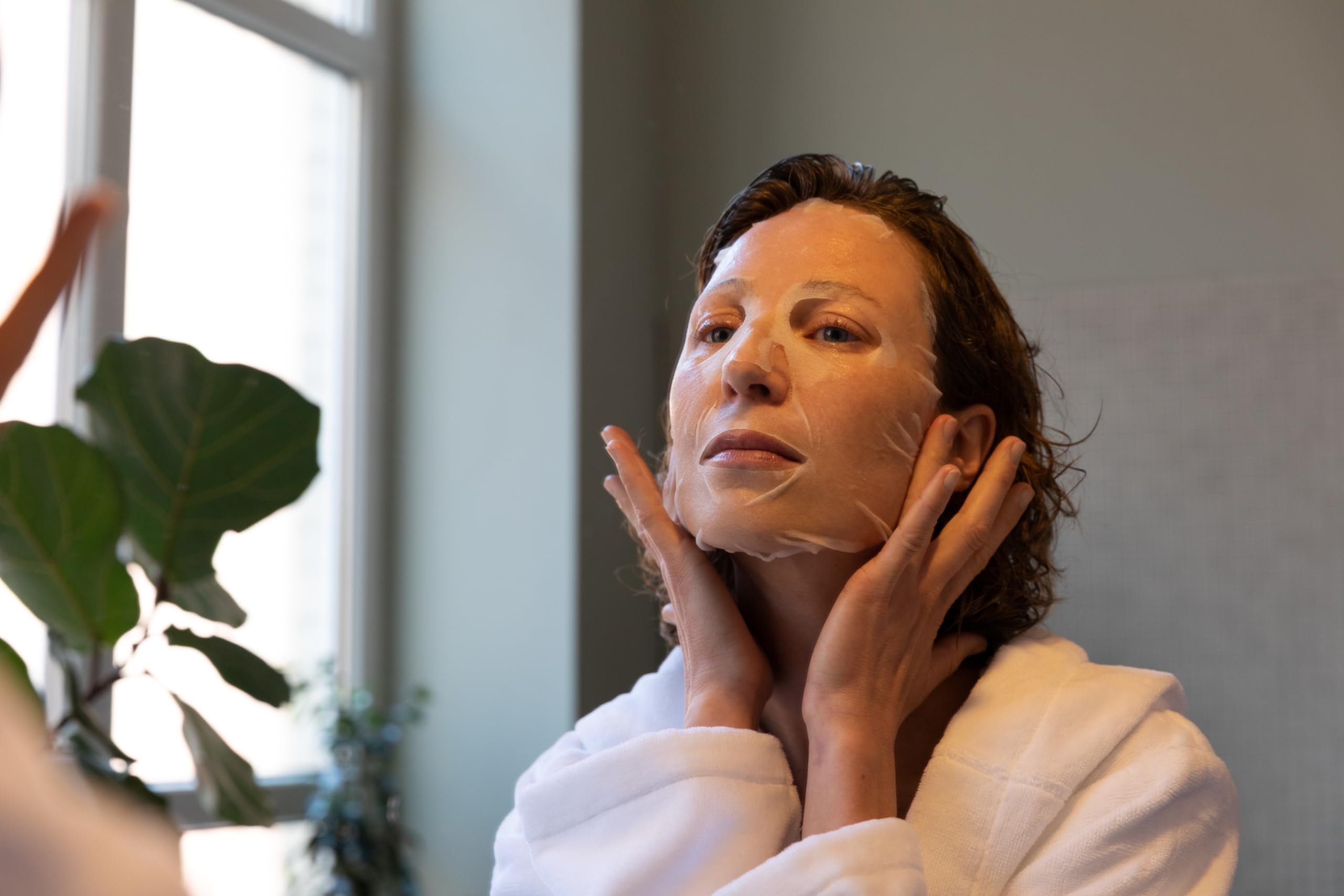Dermaroller Hyaluronsäure Gesichtsmaske gegen trockene Haut - 1 x 10 Stück (10er Pack) - Skincare (Premium) Spendet Feuchtigkeit, mildert Falten, unterstützt die Kollagenbildung