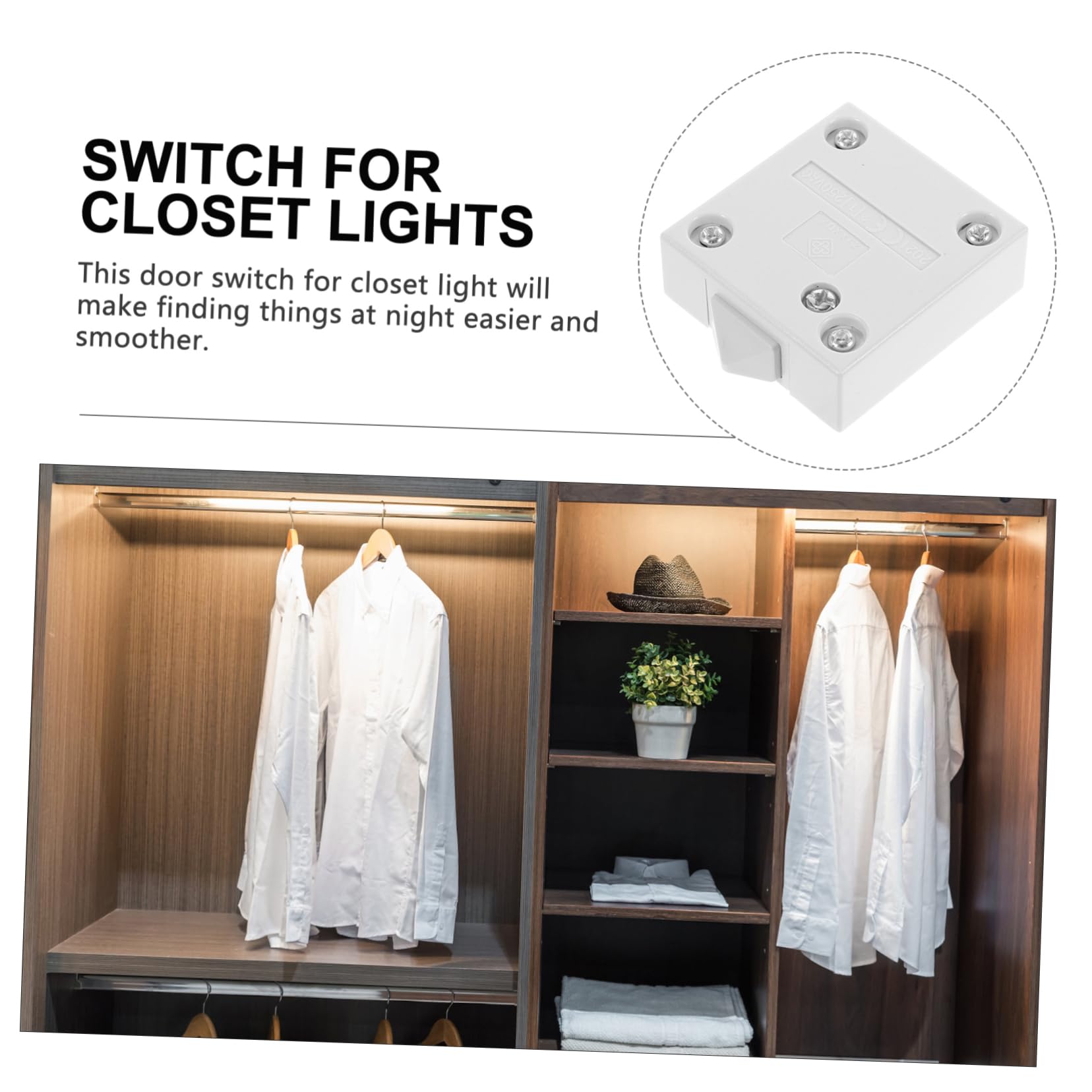 Closet To Control Light Switch Automatically Turning On/off Closet