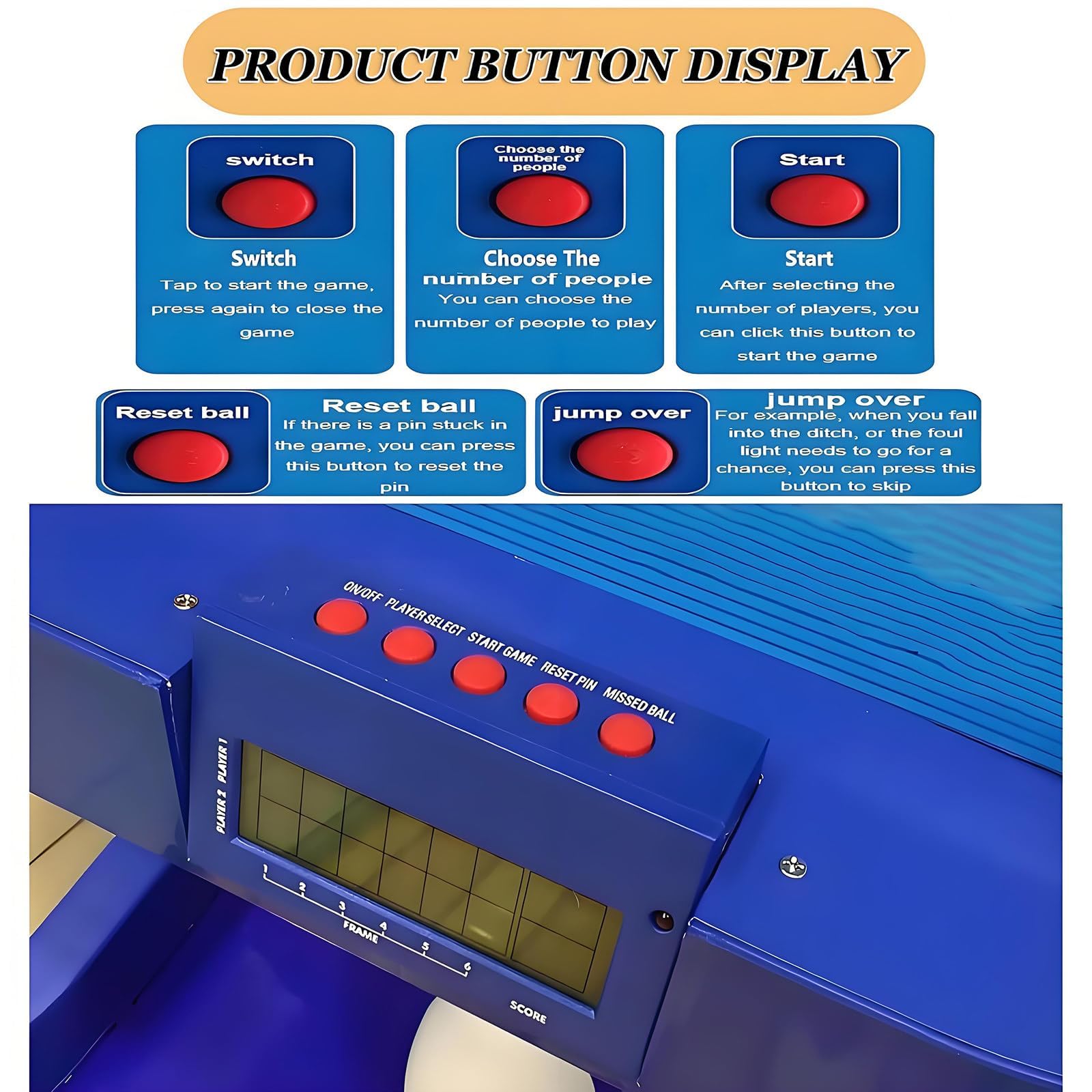 Juego electrónico de bolos plegable de 3,5 m para interiores y familia, marcador LED, reinicio automático de pines, fiesta en casa