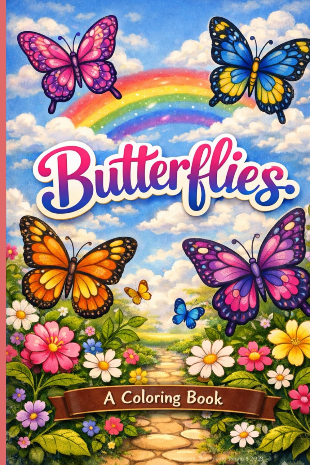 Butterflies: Coloring book