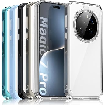 Case for Honor Magic 7 Pro [Clear] - Transparent Acrylic Hard Protective Case Clear Mobile Phone Case for Honor Magic7 Pro
