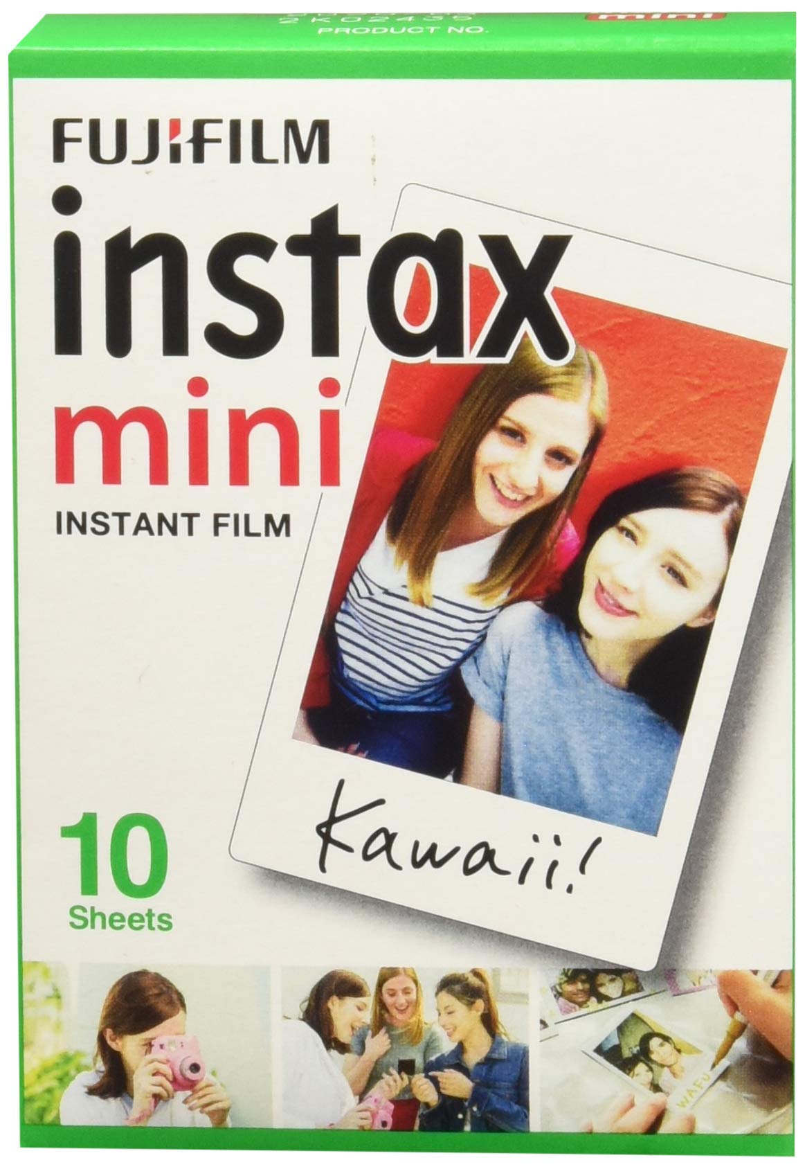 instax mini pellicola istantanea, bordo bianco, confezione da 10 scatti, adatto per tutte le mini fotocamere e stampanti instax & mini pellicola istantanea Monocromatica, confezione da 10 scatti