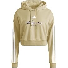 adidas Women's Ncaa 25/26 Essentials Team 3-stripes French Terry Cropped Hoodie