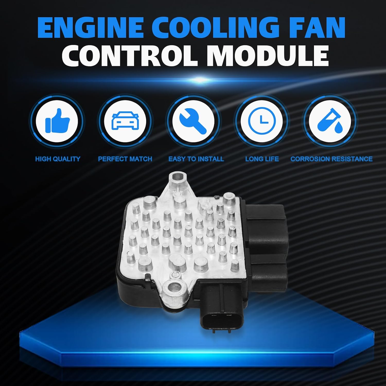 21493-EH10A Engine Cooling Fan Control Module for Infiniti EX35 FX35 EX37 FX37 FX50 G25 G35 G37 M35 M45 M37 M56 Q40 Q50 2006-2017 Nissan 370Z GT-R Juke 2009-2017 Replace 21493-4GA0A 21493-EG000