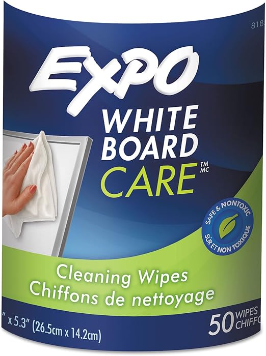 EXPO DryErase BoardCleaning Wet Wipes Office Products