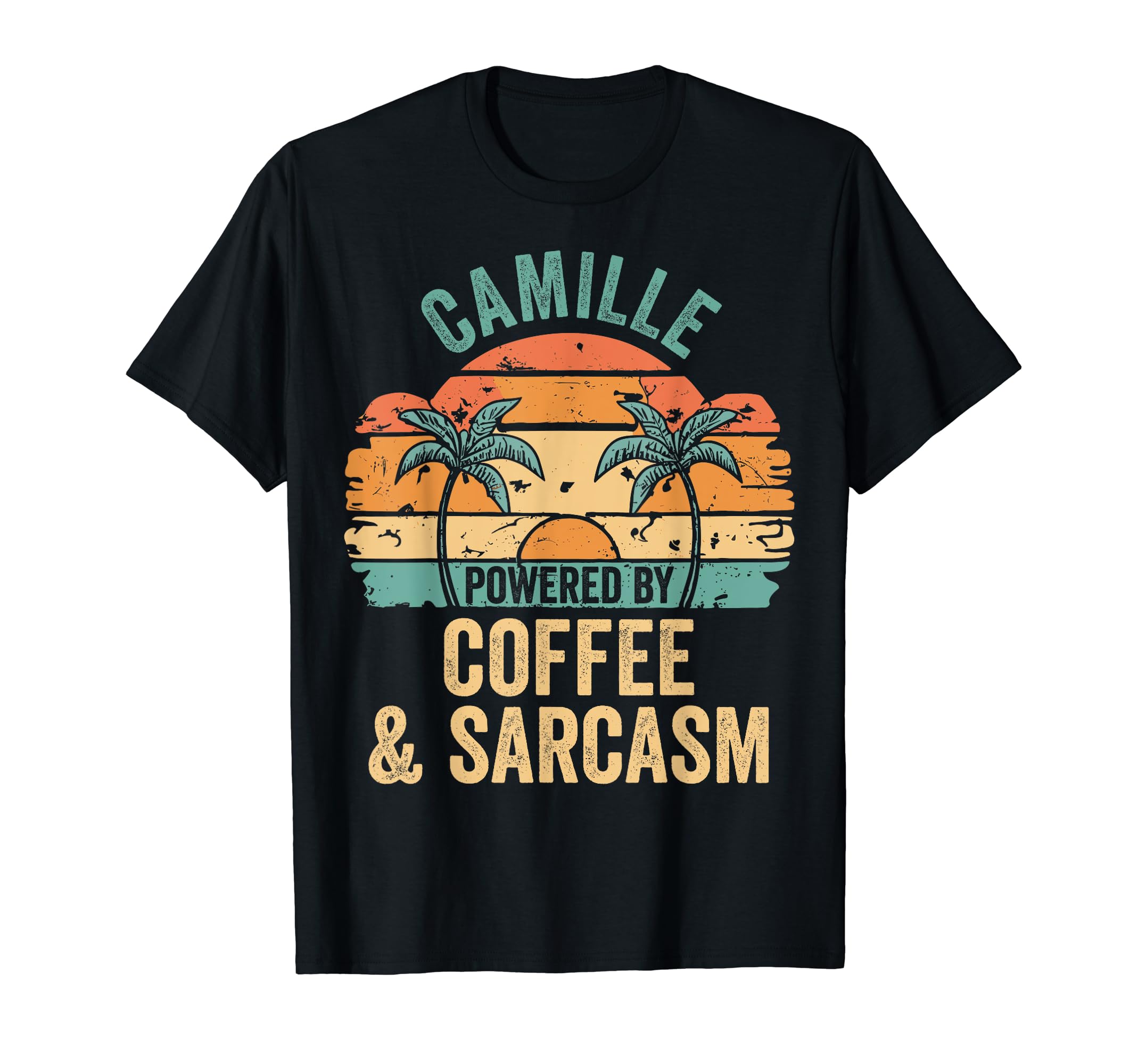 Coffee Gift For Women Gift For CAMILLECAMILLE Vibes Only Cute Retro Girls CAMILLE Name T-Shirt