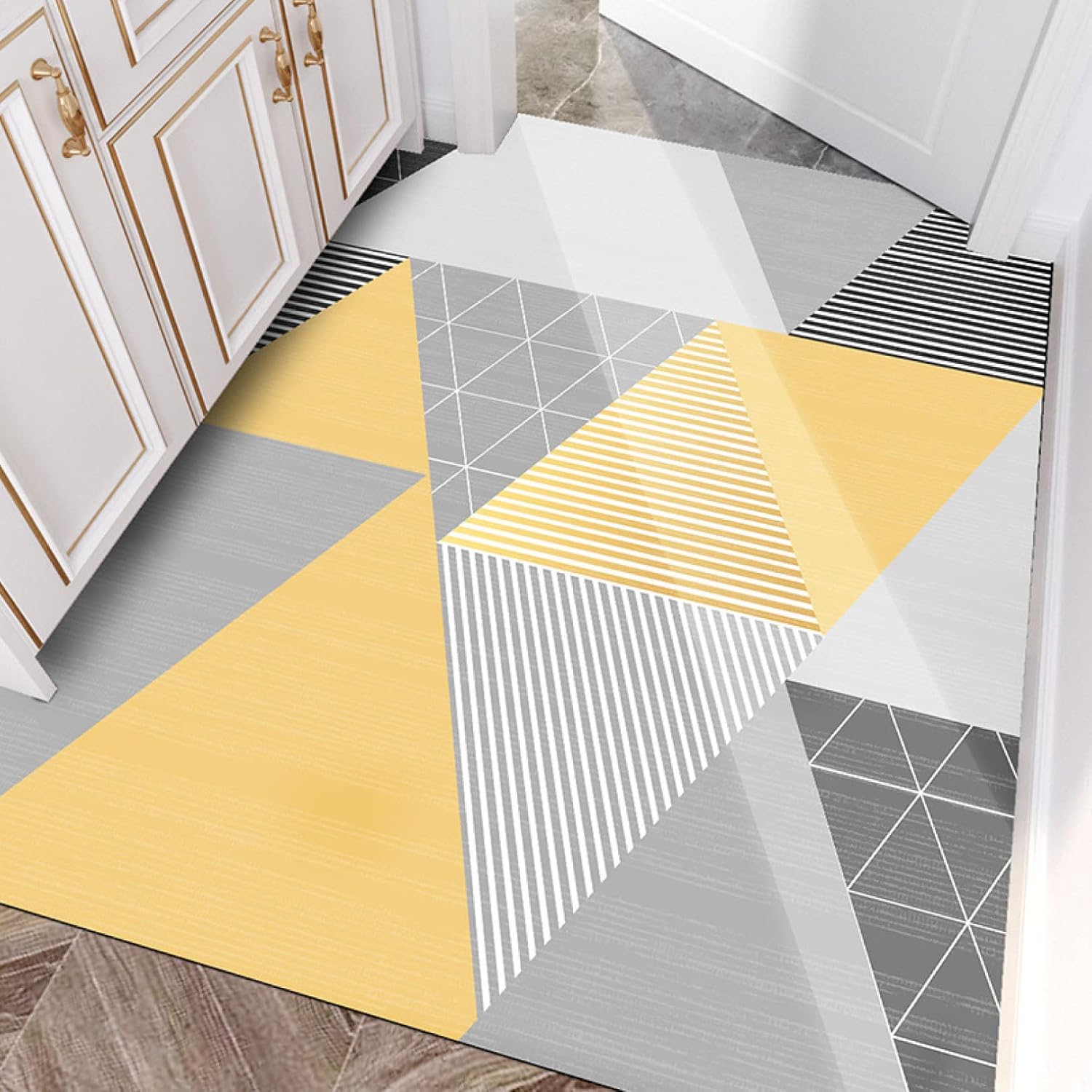 ウェルカム ドアマット 玄関 マット カラー 45*75CM 北欧 バスマット 足ふきマット 滑り止め 室内 屋外エントランス おし