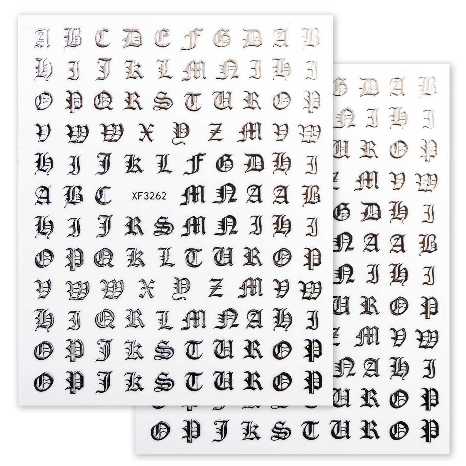 Amazon.co.jp: ネイルシール アルファベット カリグラフィー 英語 文字