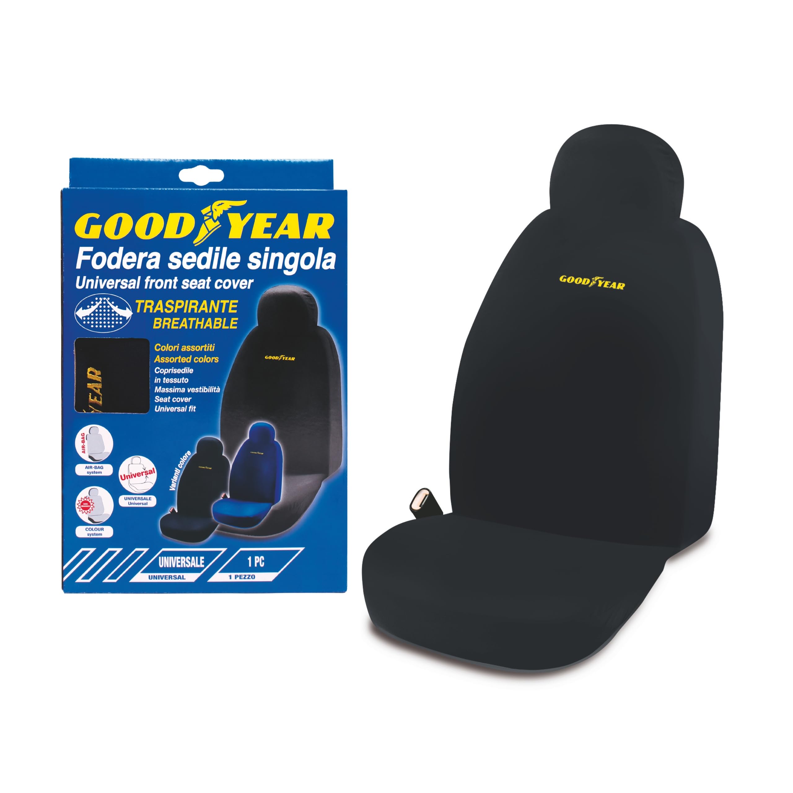 Goodyear 77119 Fodera Singola Universale per Auto, Colori assortiti, 1 pezzo