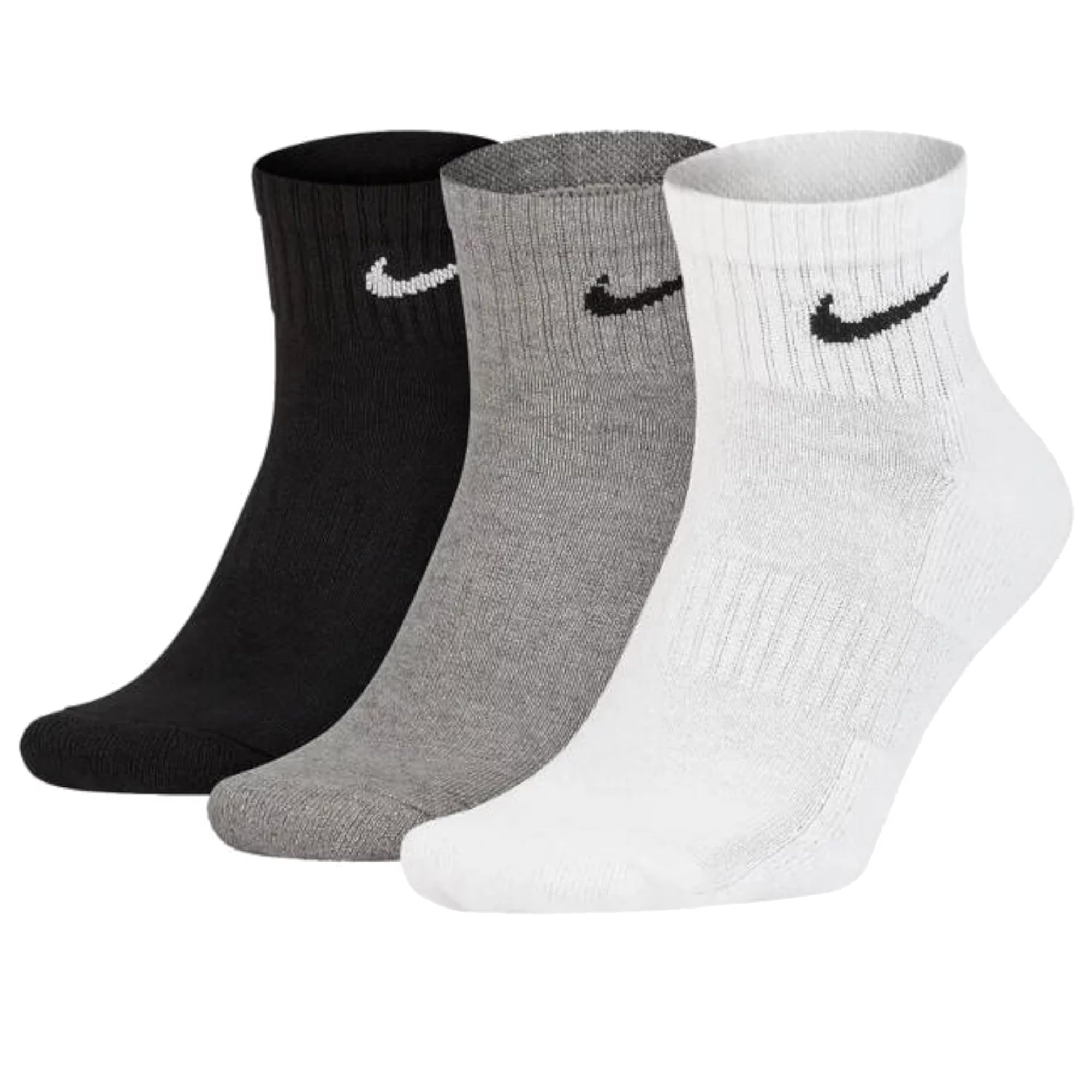 Unisex Adult Cush Ankle- 3p Value Socks