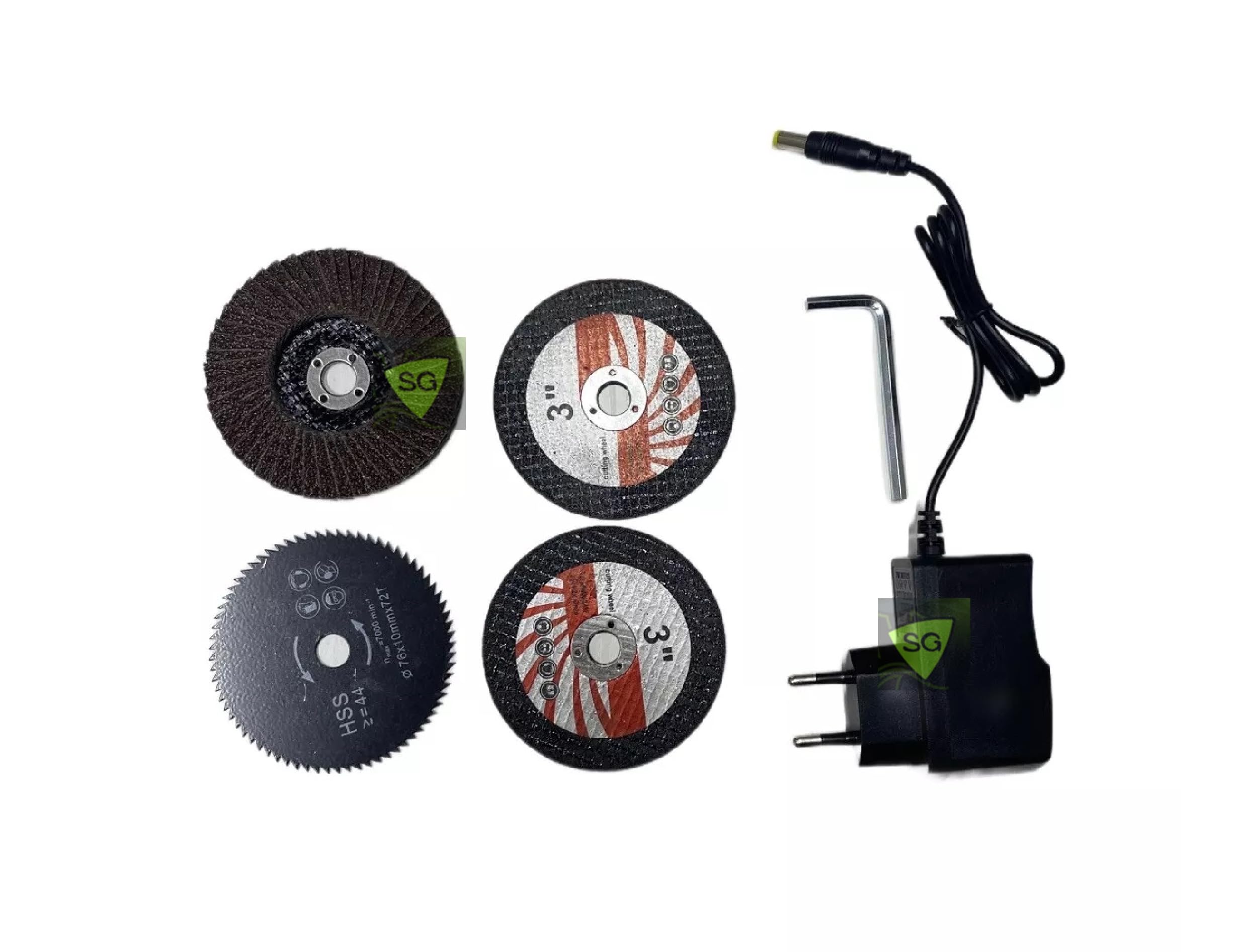 TRAPANO AVVITATORE + MINI FLEX SMERIGLIATRICE + 2 BATTERIA + ACCESSORI SET 76mm