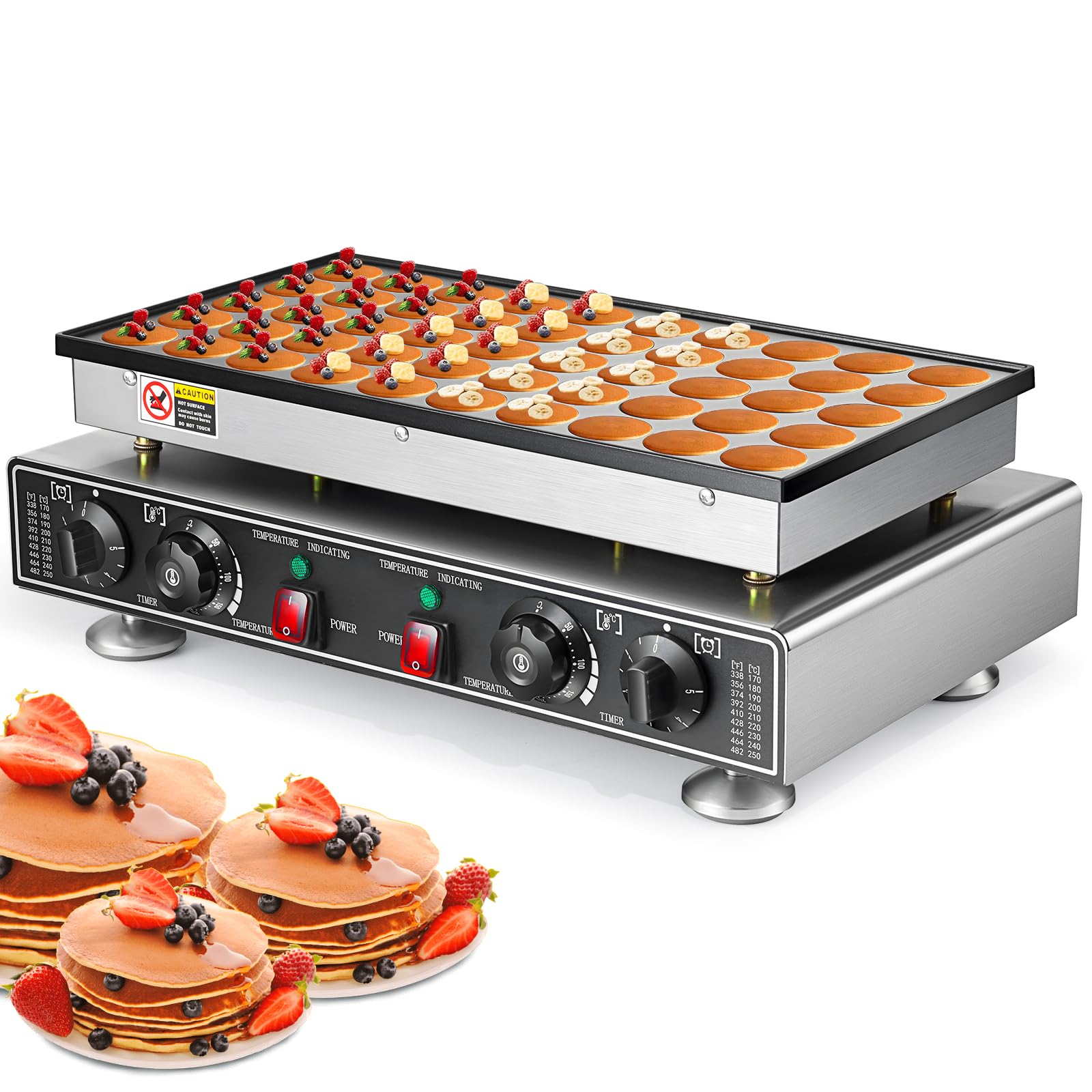 MANIMARIS マニマリス BALLONÉ pancake single Mini Pancakes Maker Machine with Non Stick Plates, Small