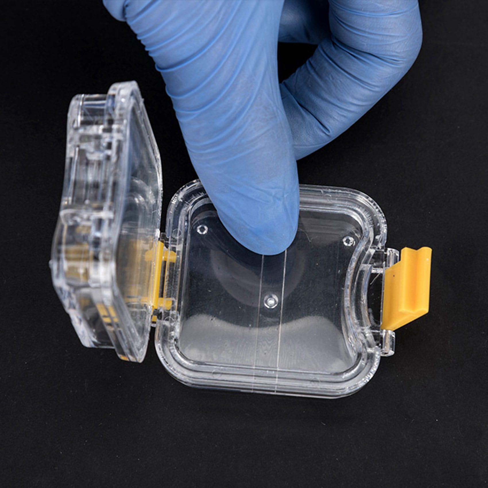 Boîte à Dents en Plastique pour Prothèse Dentaire 50 Pièces avec Film Boîte de Rangement pour Prothèse Dentaire de Haute Qualité Boîte à Dents à Membrane pour Implant Dentaire