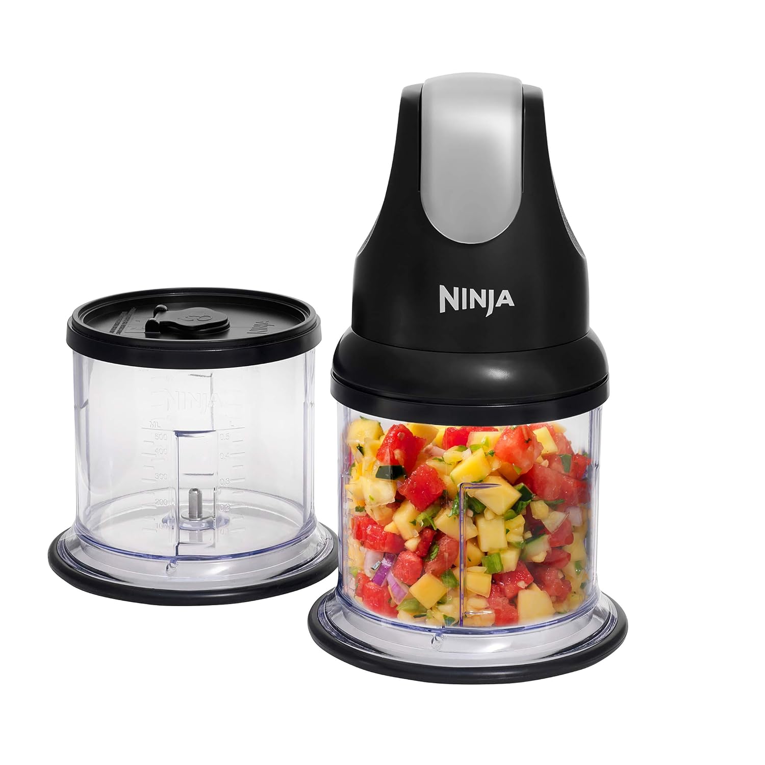 Express Chop Mini Herb & Vegetable Chopper, Chops, Minces & Purees to Make Sauces, Dips, Food Purees & Soups, Black NJ1002UKBK