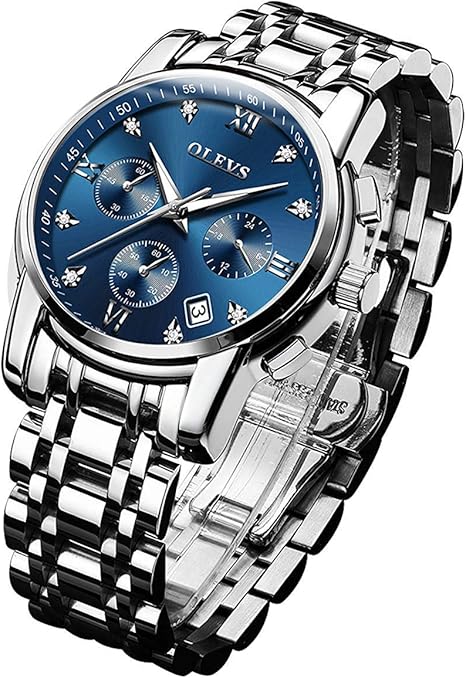Amazon Olevs 腕時計 メンズ ビジネス 時計 うで時計 男性用 ブランド メタルバンド ステンレスバンド アナログ 表示 おしゃれ カジュアル Watch メンズ腕時計 腕時計 通販