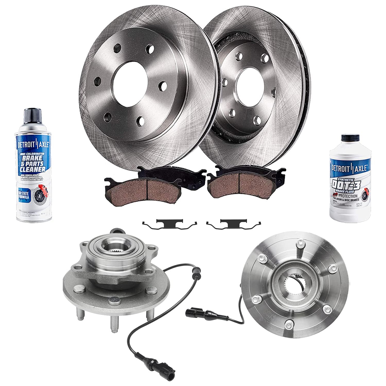 Detroit Axle - Rear Brake Kit for 03-06 Ford Expedition Lincoln Navigator