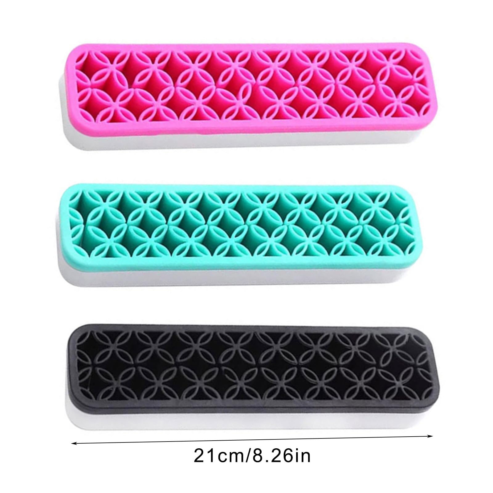 Support de pinceaux de maquillage en silicone à compartiments multiples pour artistes, couturières, maquillage portable