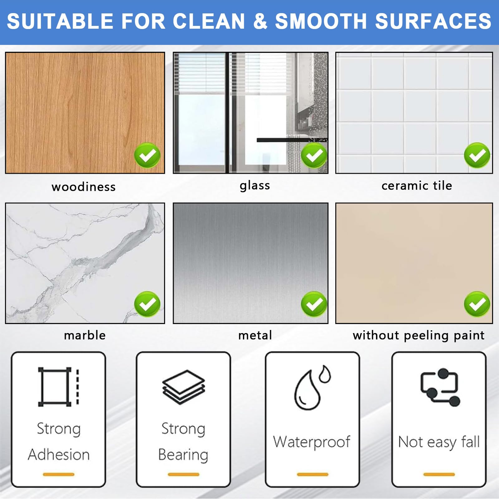 Ruban Mousse Adhésif Double Face 3 Tailles Puissant Amovible Résistant à l’Eau Fixation Industrielle pour Décoration Murs Plafonds Voiture Intérieur Extérieur
