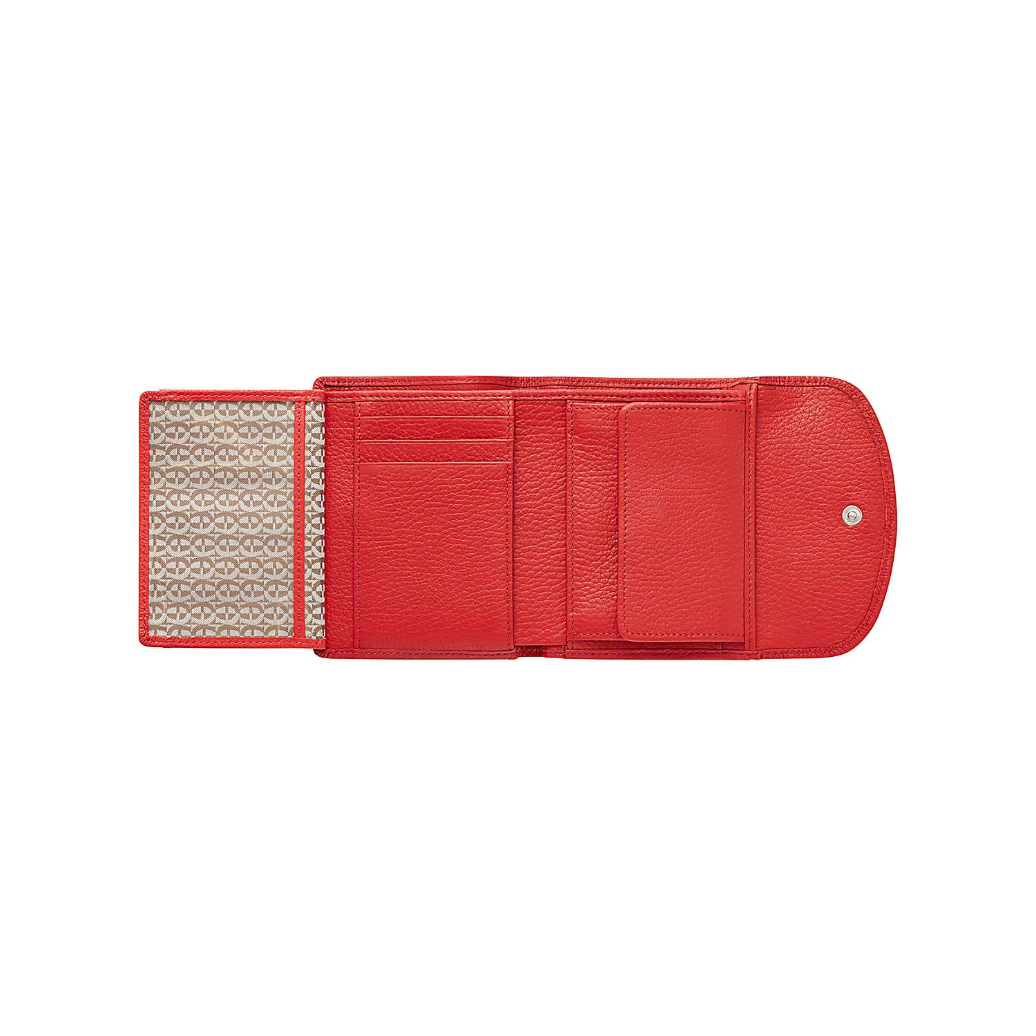 Aigner quadratische Geldbörse Portemonnaie Portmonee - 12x10x2cm (B x H x T) (Burnt red)