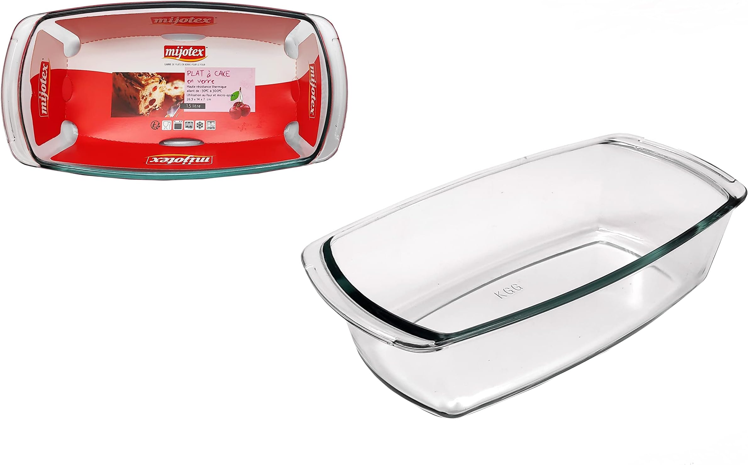 mijotex Glass Cake Mould 1.5 L Capacity