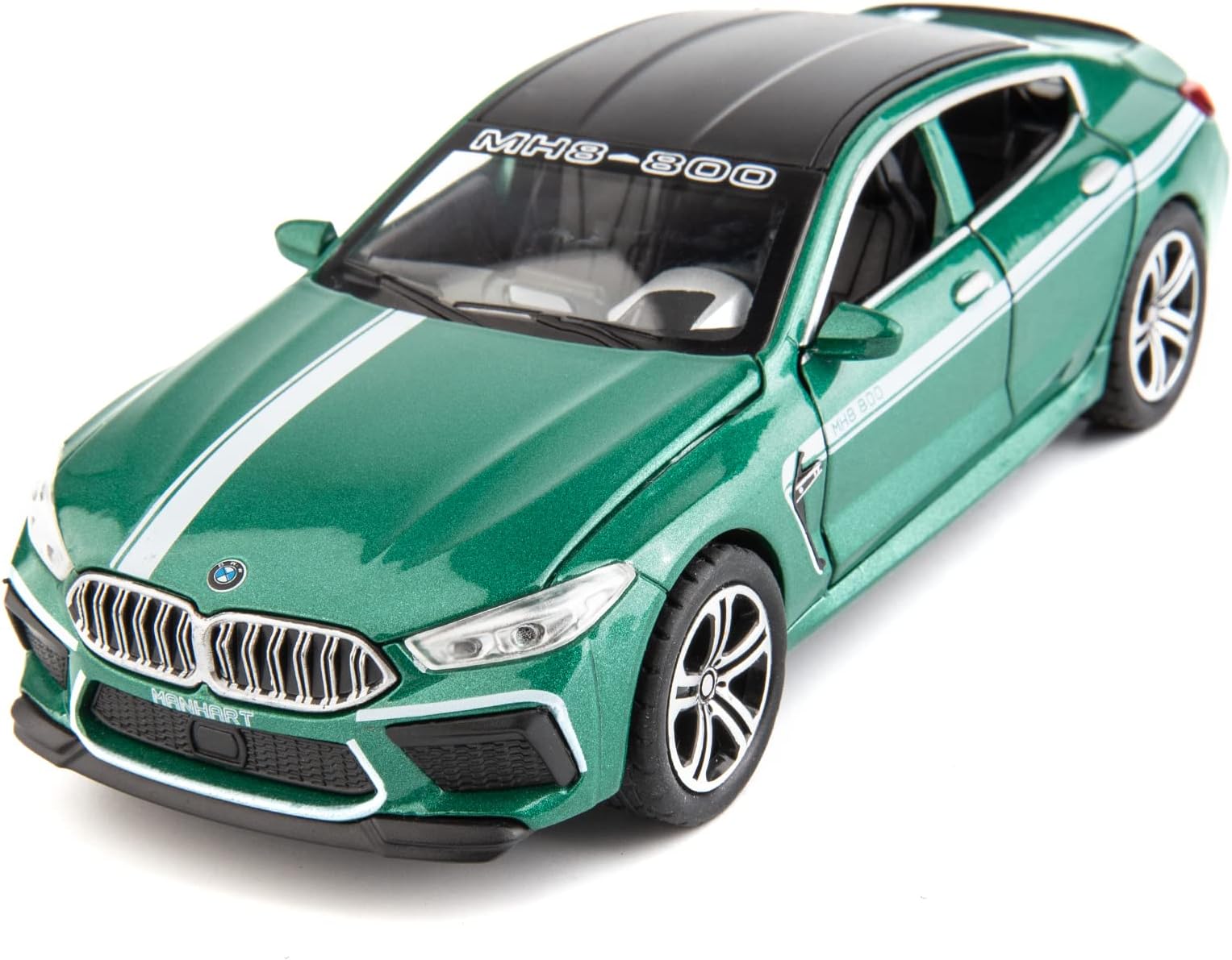 BDTCTK1:32 Compatible for BMW M8 Model Car Toy, Zinc Alloy Pull Back Toy car with Sound and Light for Kids Boy Girl Gift(Green)