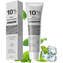 10% Nano Hydroxyapatite Toothpaste Fluoride Free Enamel Repair 4.23oz Mint | Free of fluoride and harsh chemicals, with a mild formulation safe for long-term daily oral care for all ages.