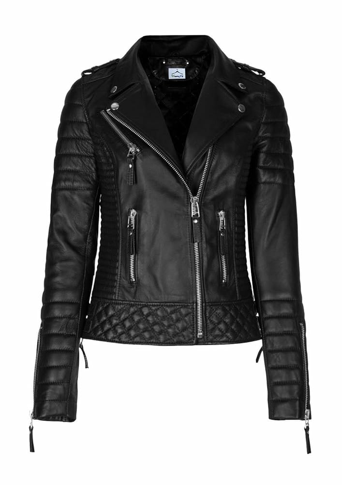エムミーエメ　Shine bijou fake far jacket black エムミーエメShine bijou fake far jacket black