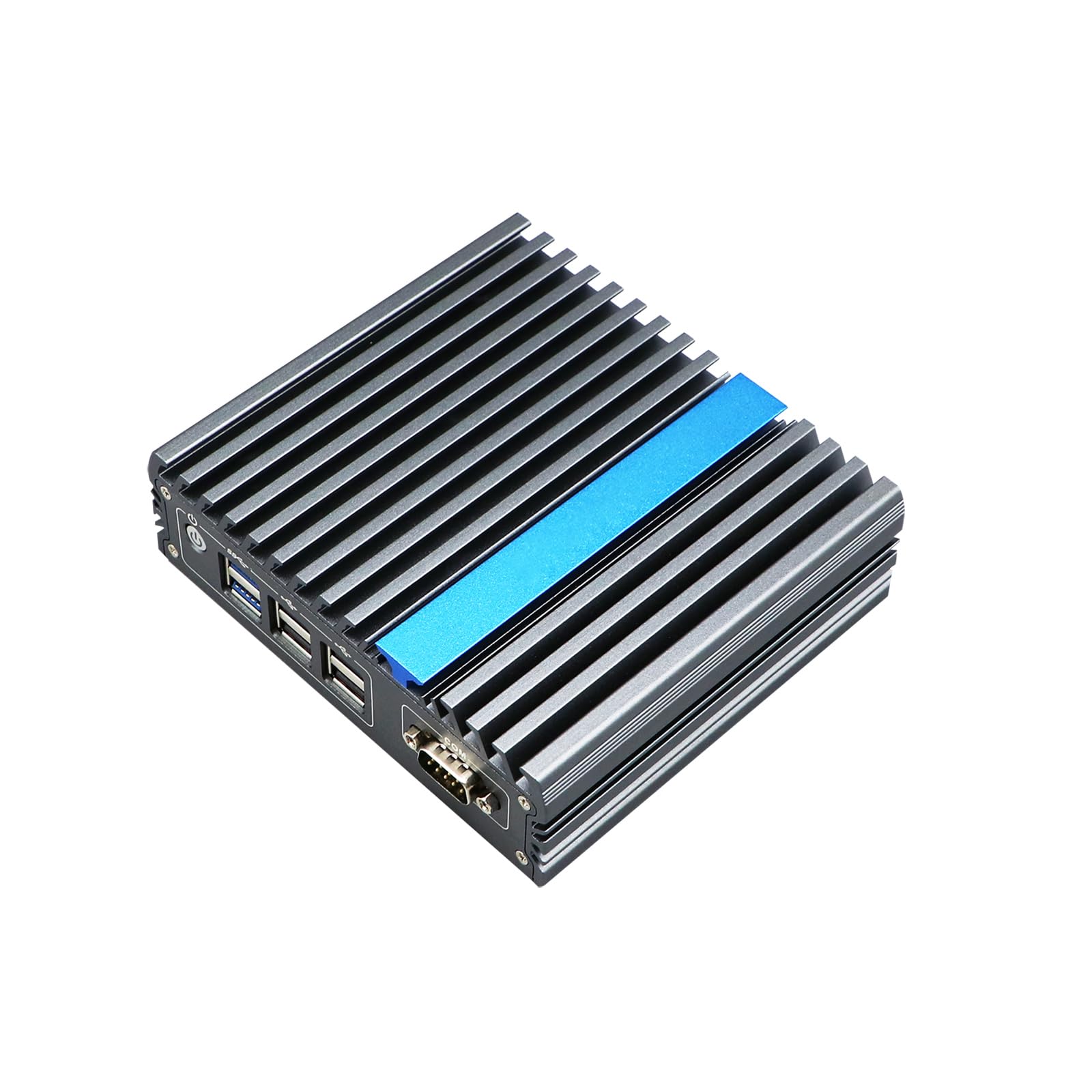 Base DIN Rail Embedded Computer, Industrial PC, J3710 J3160, Windows 11 / Linux Ubuntu, IX17, 2 x LAN, DP, 2 x HDMI, Expandable CAN, 9～36V Wide Voltage, 8G RAM, 128G SSD