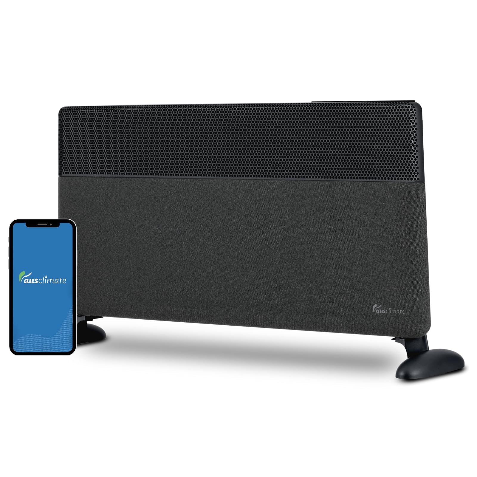 Ausclimate EcoSmart Pro Large 2000W Panel Heater - Charcoal Black product image