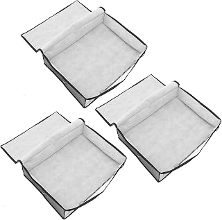 VICASKY 3pcs Non Woven Fabric Clothes Storage Organizer Box Foldable Large