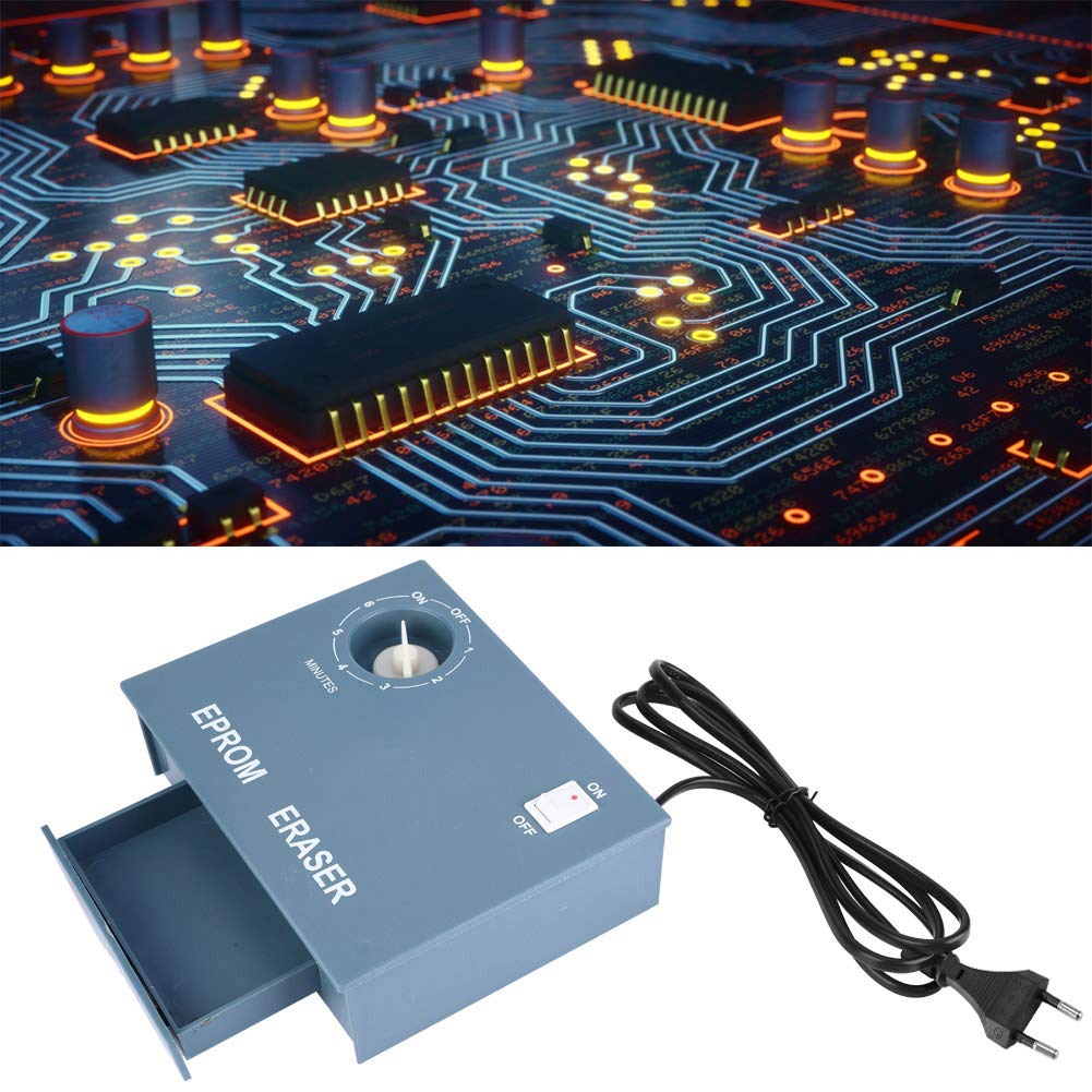 Gomma Eprom UV, Gomma Eprom, Gomma Eprom UV, Gomma Eprom UV, Gomma Eprom Luce UV Ultravioletta Eprom Chip Data Eraser Timer Cancellabile Ad Alta Velocità Spina Eu 220V