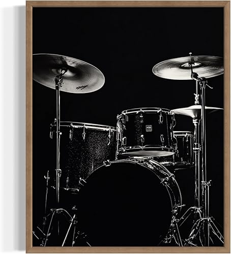 Miniatura 24 de Boombox - Póster musical musical instrumental para pared, color blanco y negro, fotografía, arte musical, dormitorio u oficina, sala de estar,