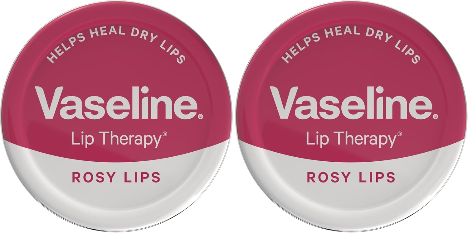 VASELINE Lip Therapy Rosy Lips with Rose & Almond Oil 20g/ 0.70 oz. (Pack of 2)