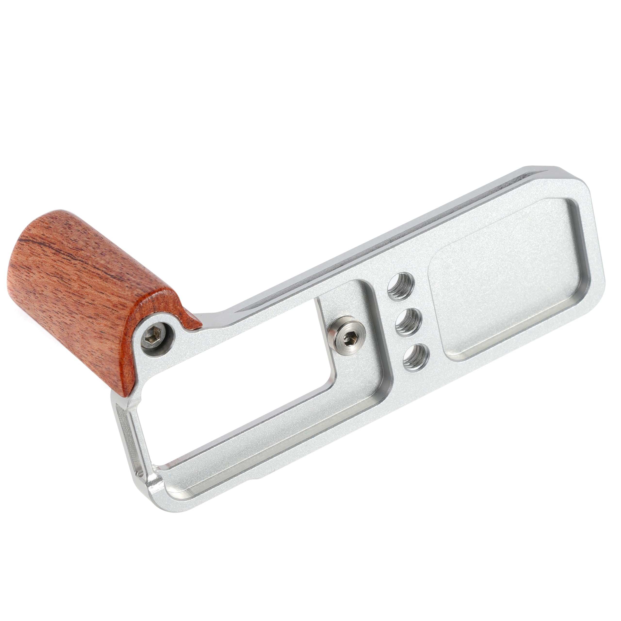 Hersmay Wooden Handle X-M5 Holzgriff L-Shape Handgriff für Fujifilm X-M5 Kamera, mit 1/4"-20 Halterungen, Arca Swiss Stativplatte
