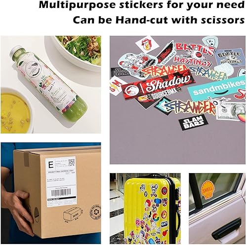 Miniatura 9 de Koala - Papel adhesivo brillante de 4 x 6 pulgadas para impresora de inyección de tinta y láser, 50 hojas de papel adhesivo blanco imprimible, papel