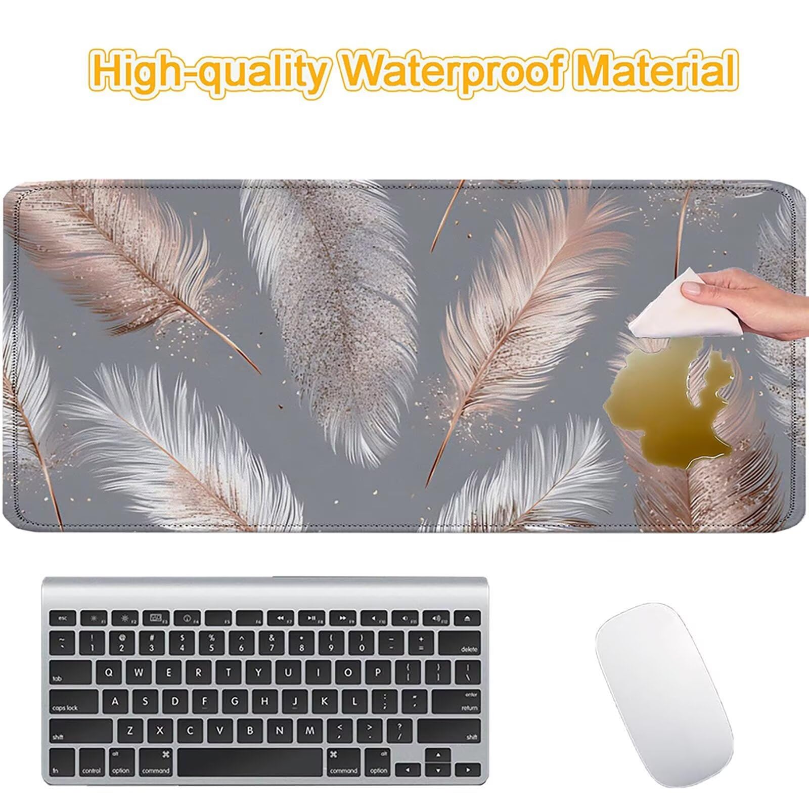 Tappetino Mouse 900x450mm | Superficie Ultra-Liscia, grigio 0-z366