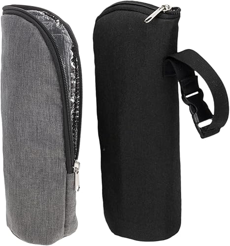 Hohopeti 2 unids bolsa de botella aislada portátil hervidor de agua botella enfriador bolsa de viaje bolsa de viaje bolsa de botella aislada bolsa